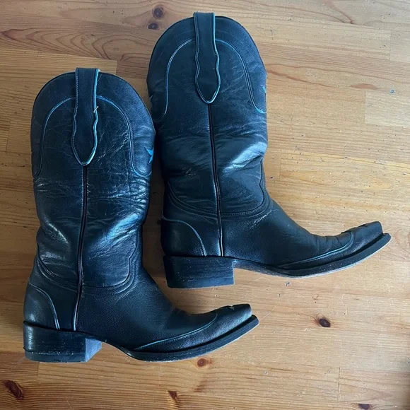 Vintage The Old Gringo black leather boots size 6 - Picture 3 of 10